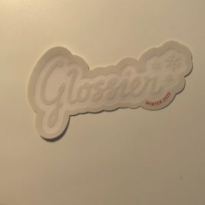 glossier winter 2020 sticker